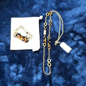 J.Crew necklace and matching bracelet